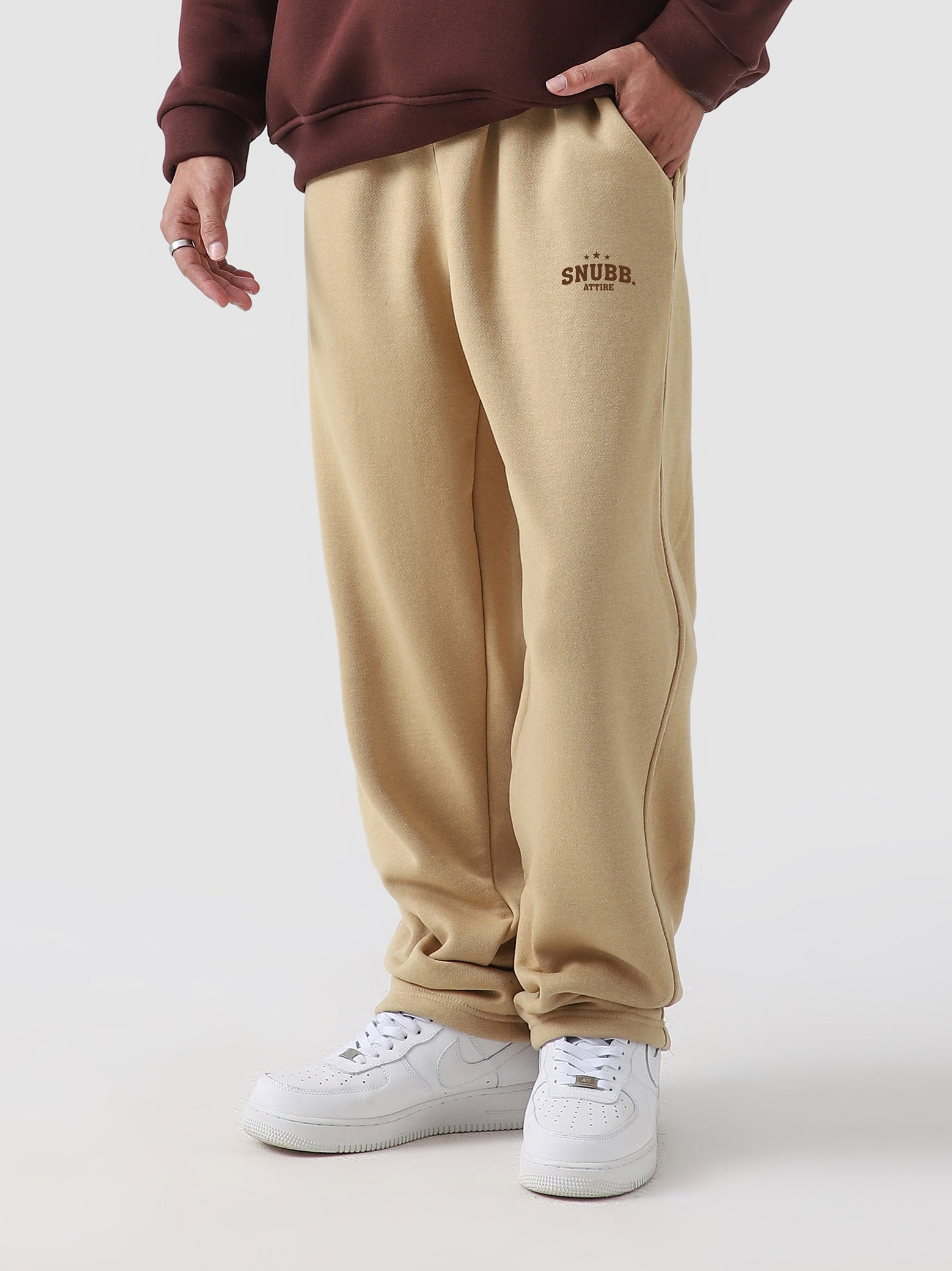Beige - Straight Fit Trouser