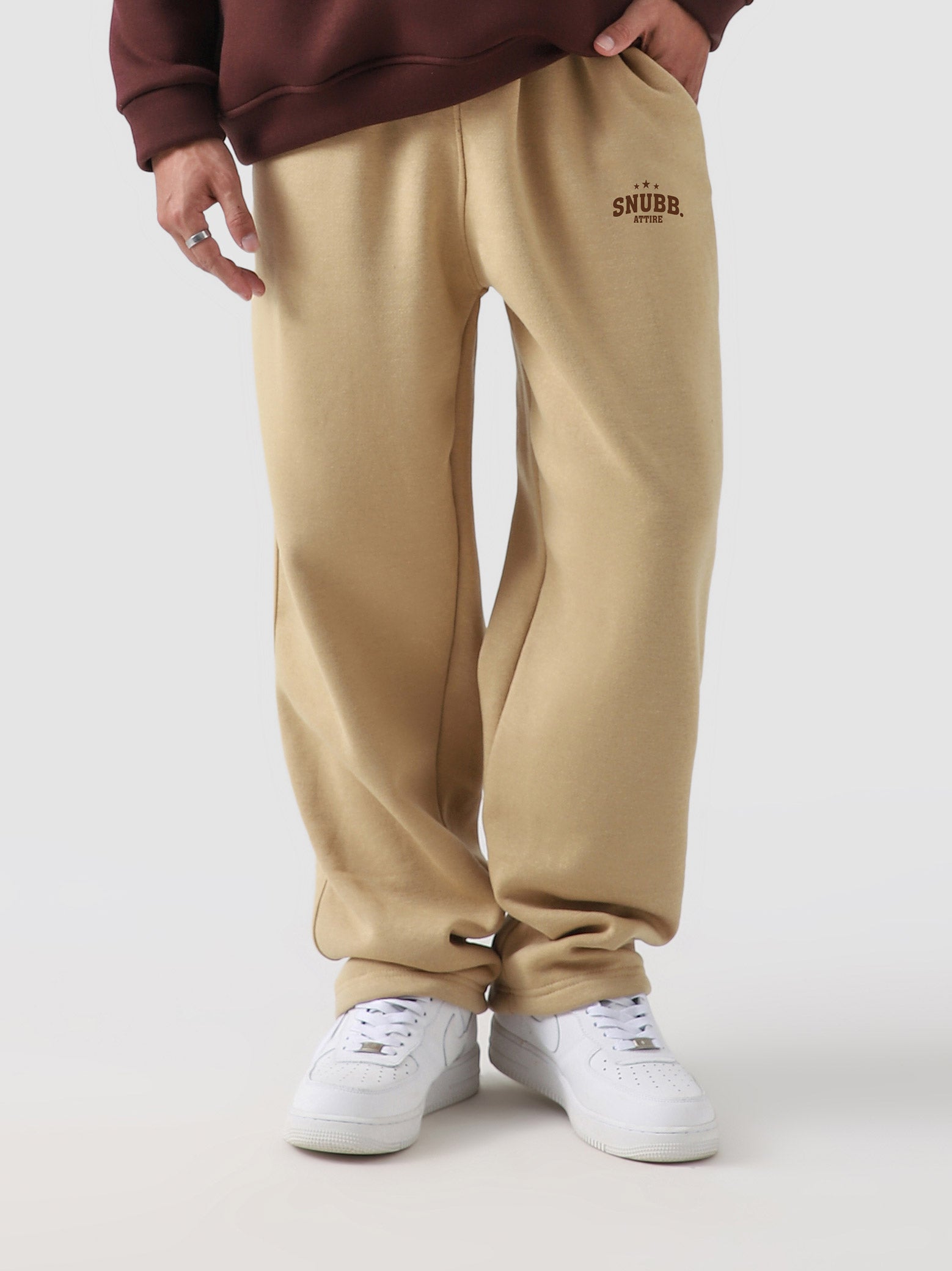 Beige - Straight Fit Trouser