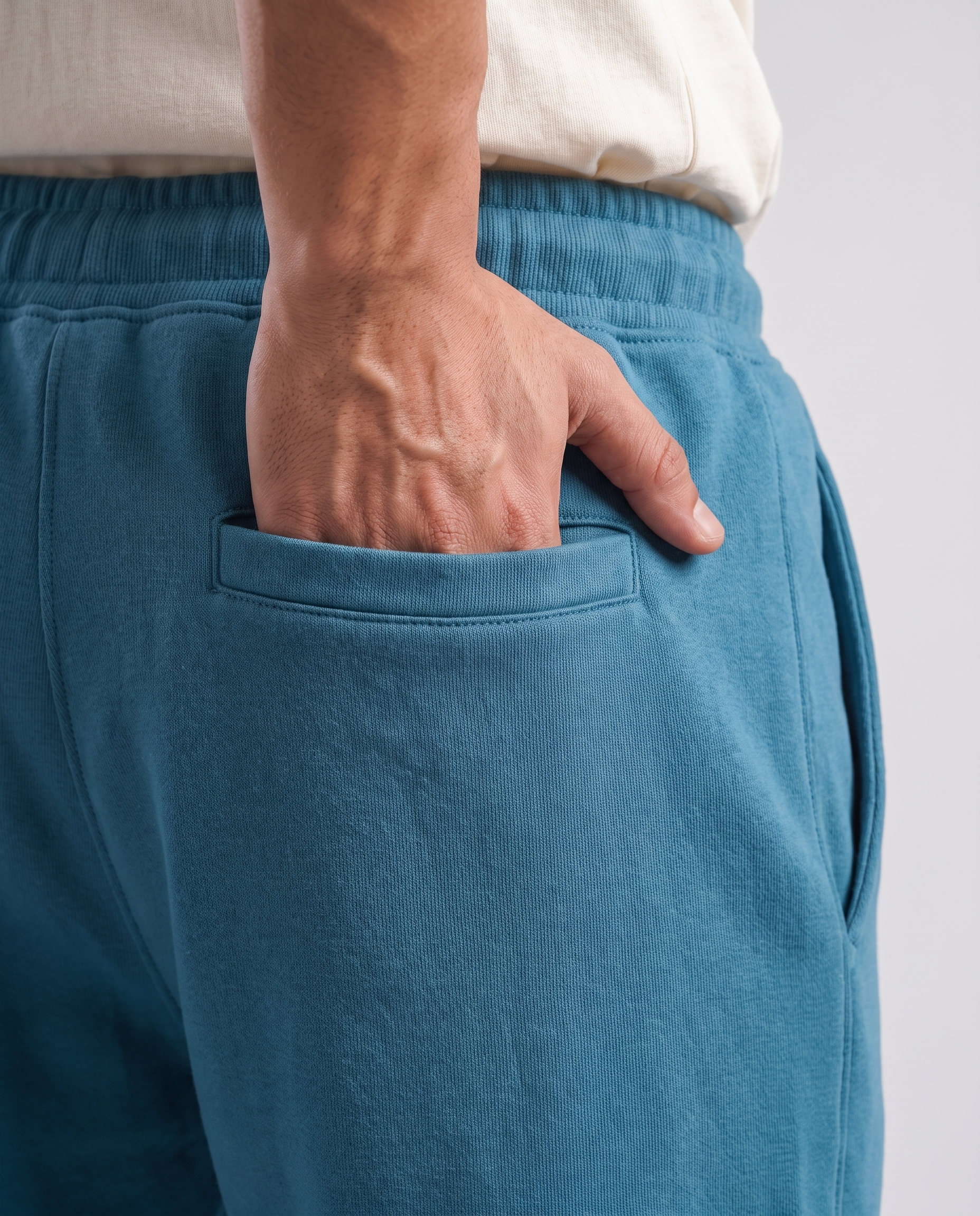 Baggy Trousers | Steel Blue