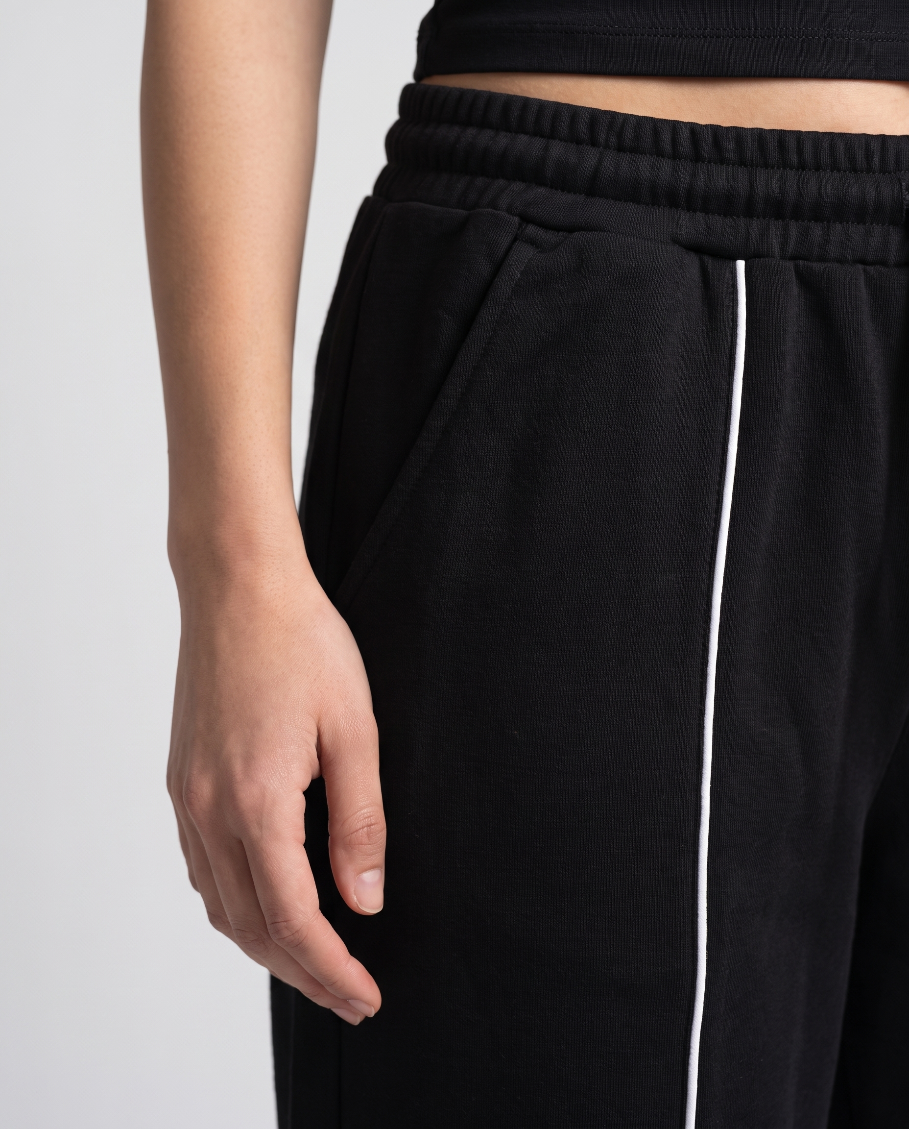 Piping Trouser | Black