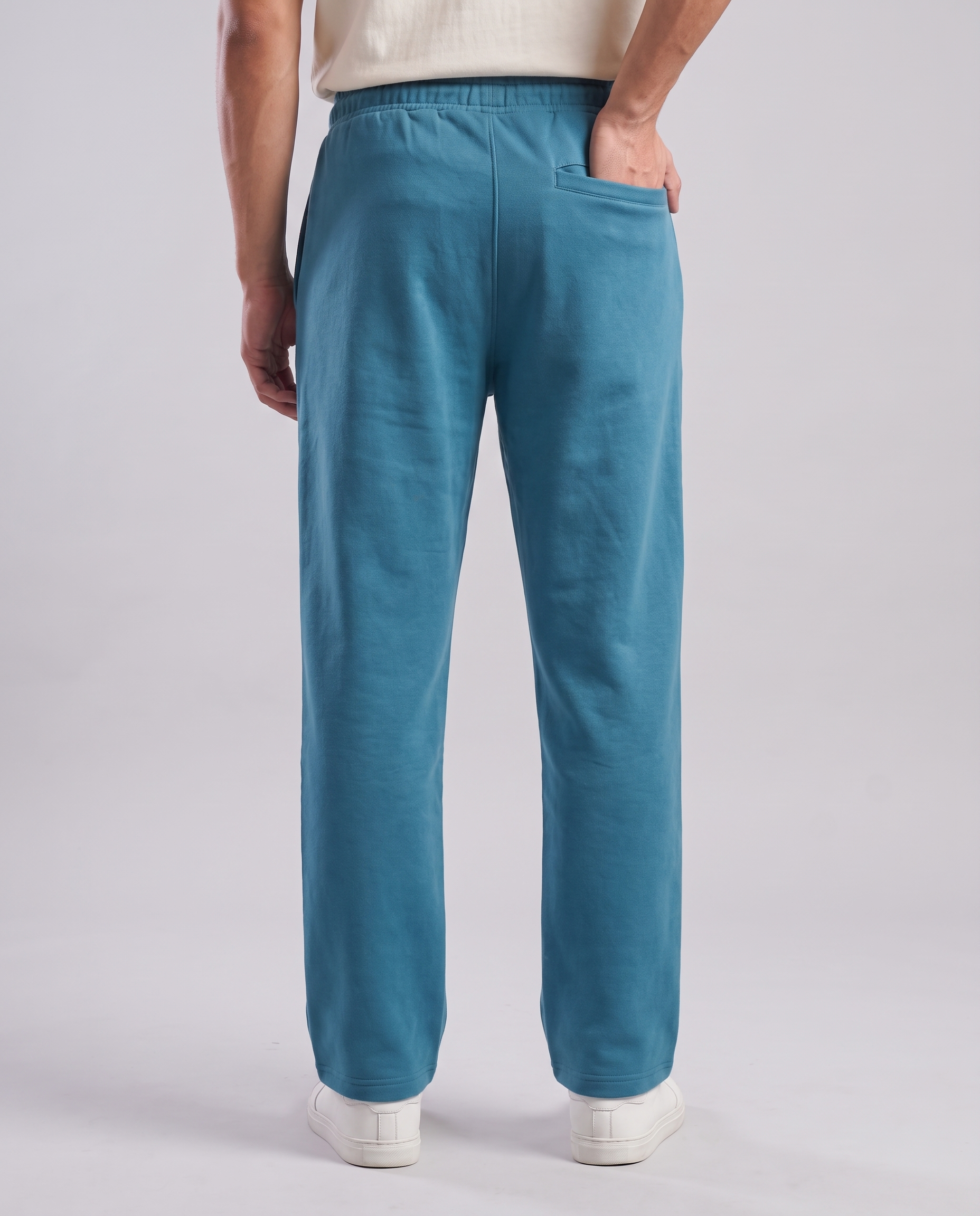 Baggy Trousers | Steel Blue