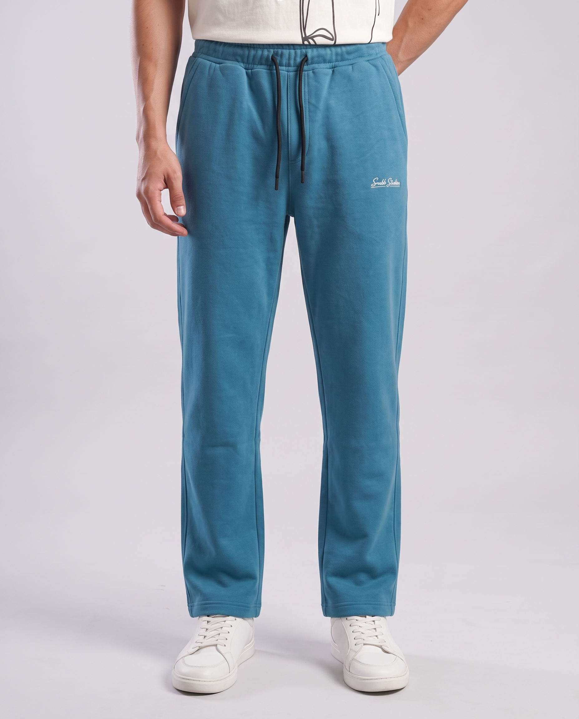 Baggy Trousers | Steel Blue