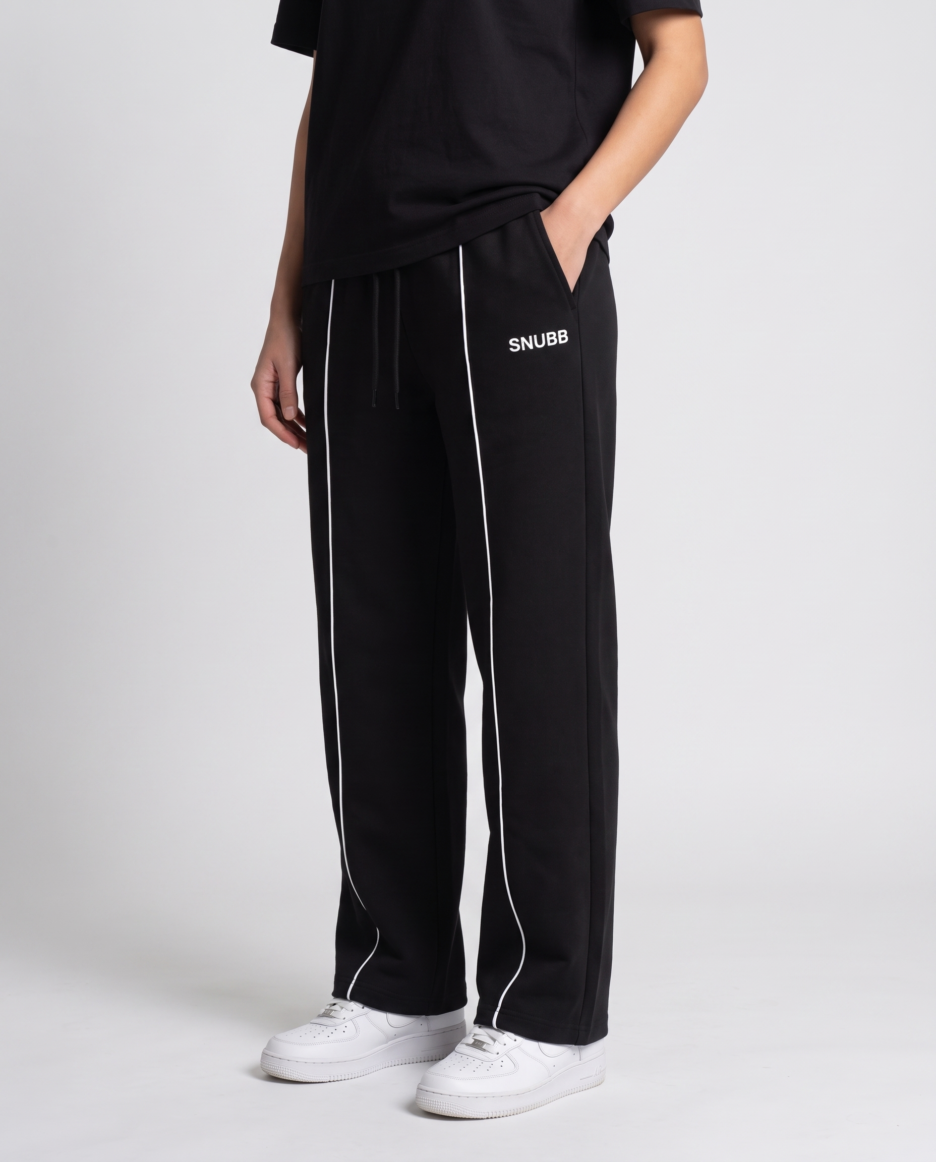 Piping Trouser | Black