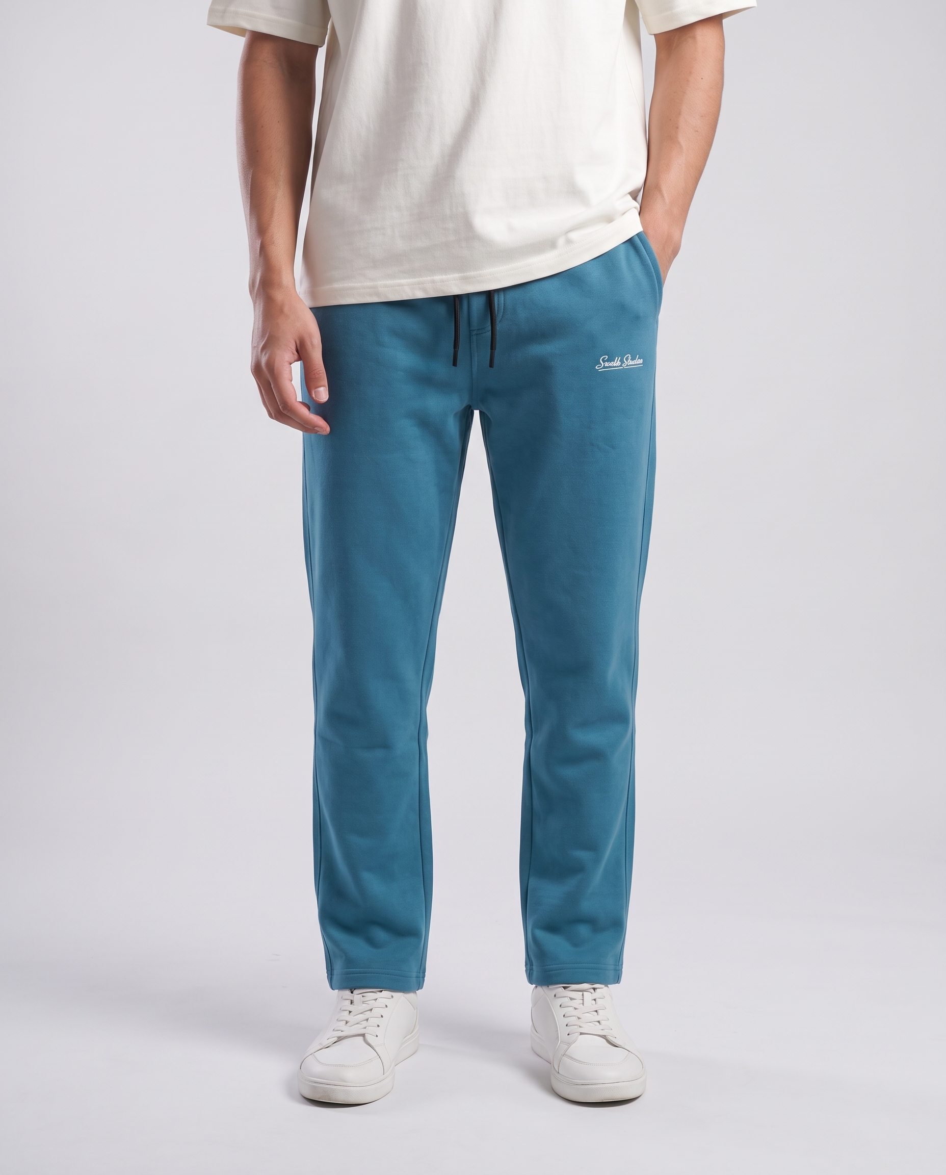 Baggy Trousers | Steel Blue