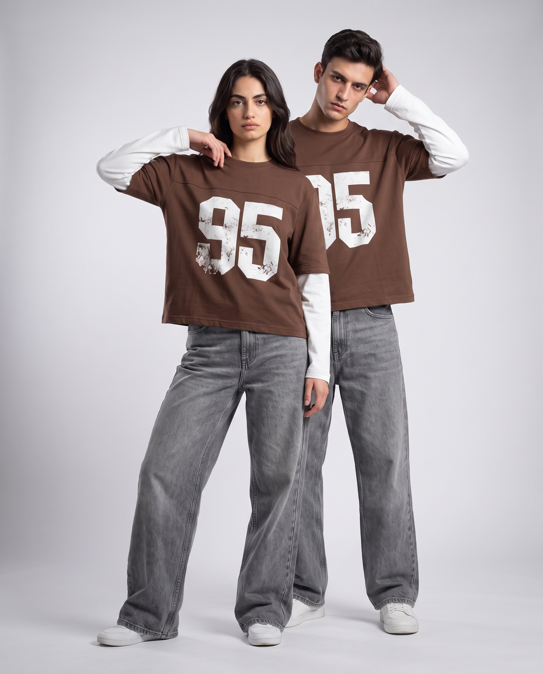 95 Double Layer Jersey - Brown