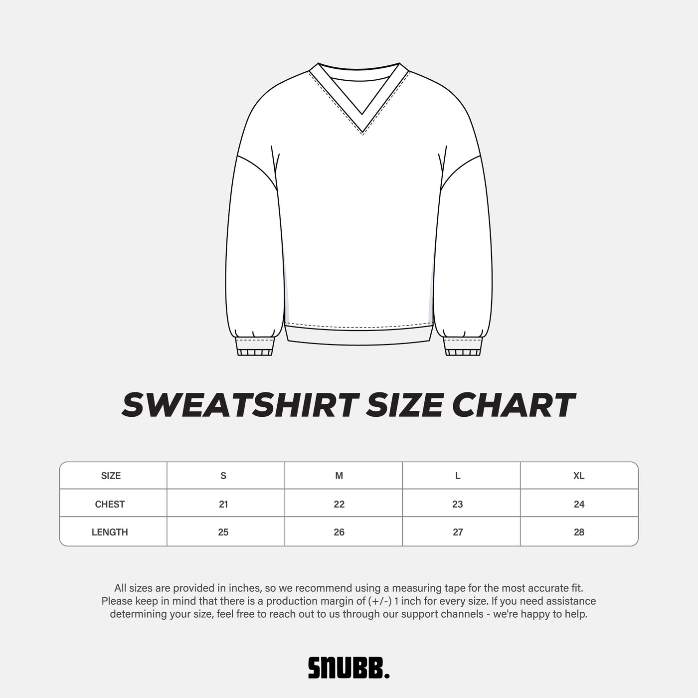 Trousers size chart